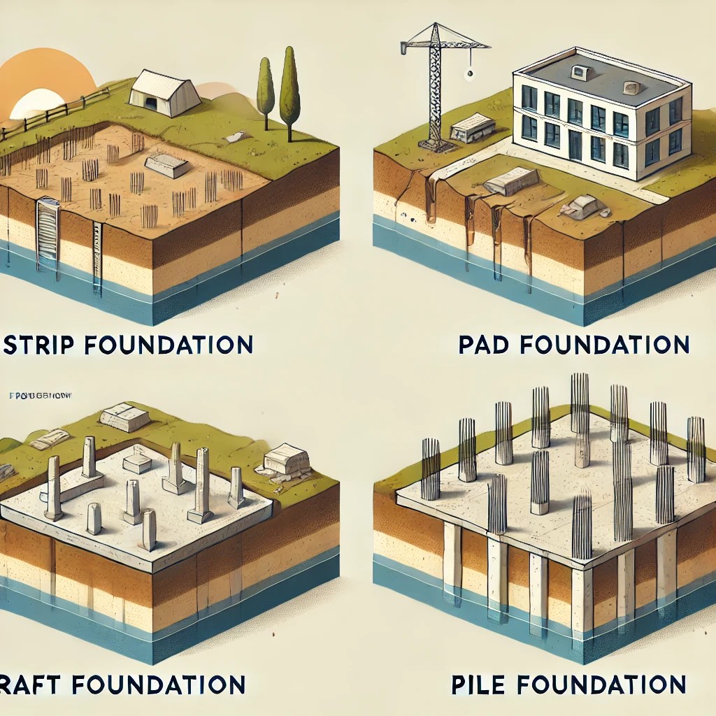 Types of Building Foundations: